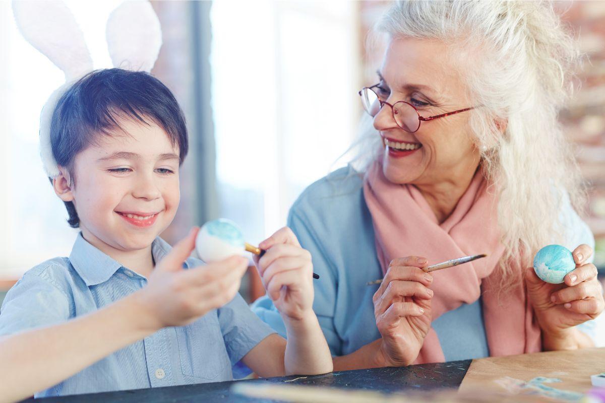 Célébrer Pâques avec ses petits-enfants