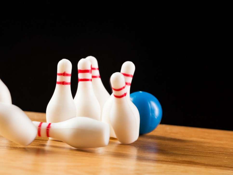 Allée de bowling dans une résidence pour aîné